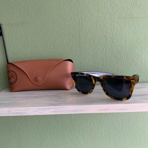 Ray Ban Wayfarer Tortoise & Blue/Purple Frames